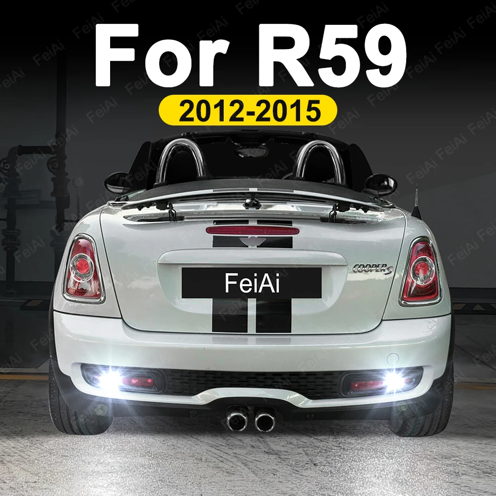 LED Reverse Lights For Mini Cooper S SD Roadster R59 JCW 2012 2013 2014 2015 Accessories Car LED Reversing Light Backup Bulbs