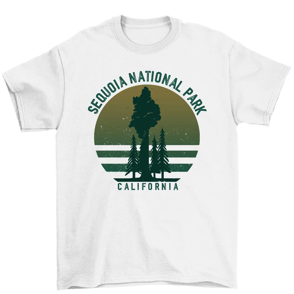 Sequoia National Park California T-Shirt Hiking Camping Tee Men Women High Quality 100%Cotton Short Sleeve