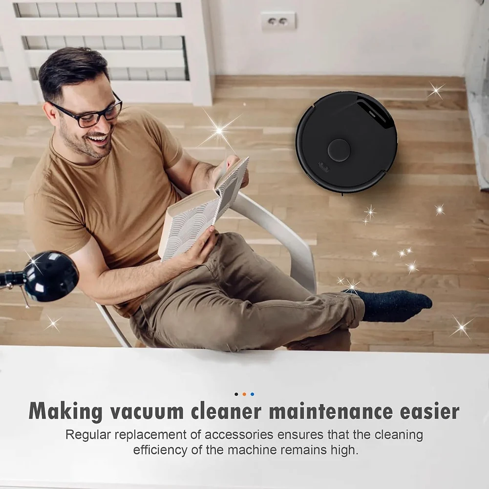 

Совместимые с A84E запасные части и аксессуары для робота-пылесоса Eufy L50 / L60: основная и боковые щетки, HEPA-фильтр, мешки для сбора пыли.