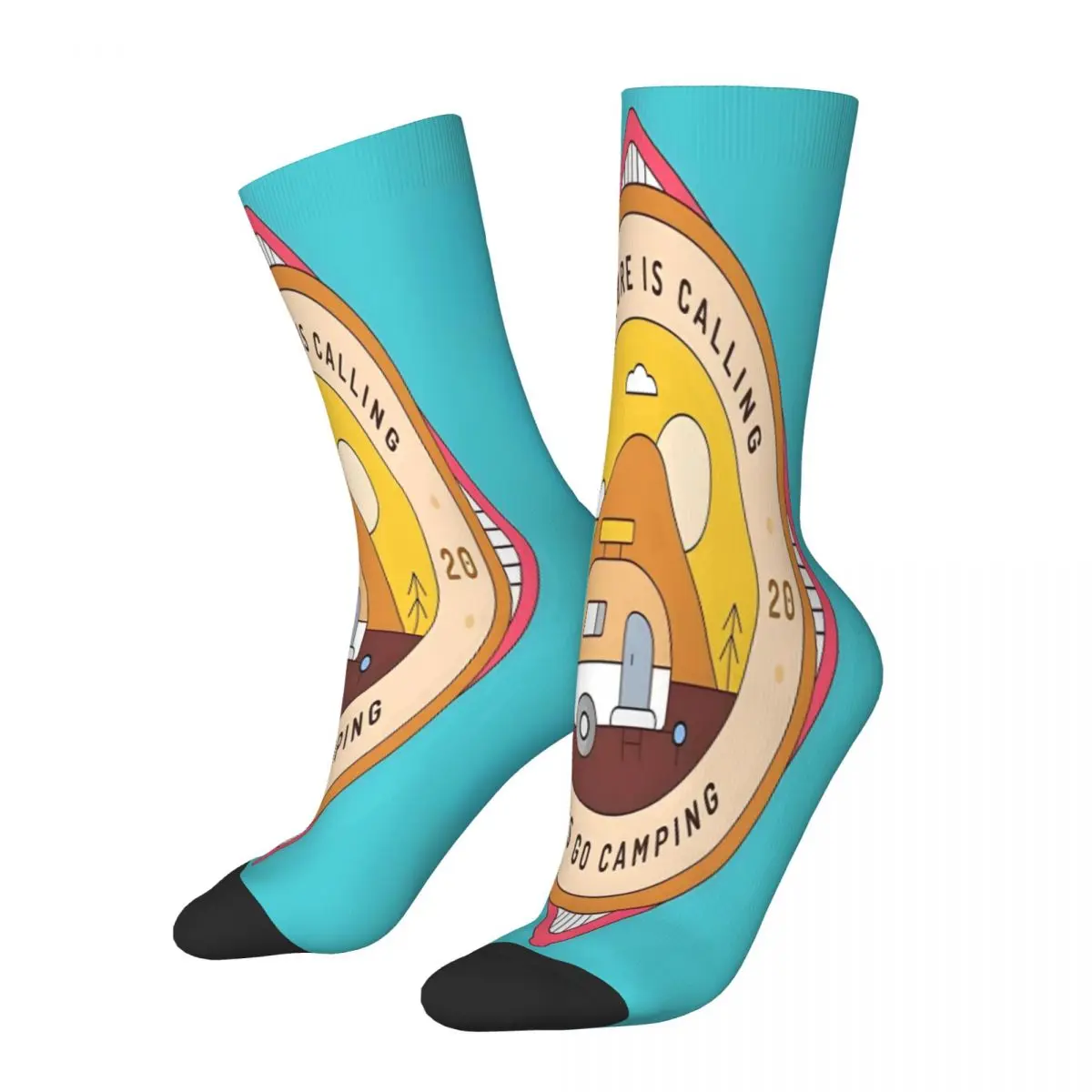 

Adventure Is Calling Socks Male Mens Women Spring Stockings Hip Hop