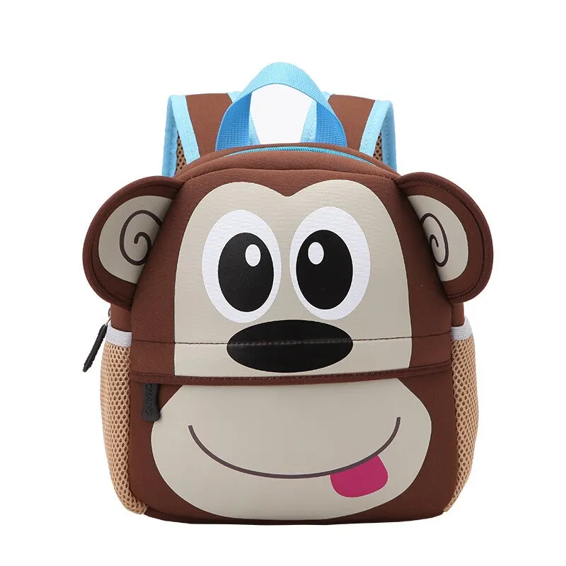 New 3D Children School Bags Kids Backpacks Kindergarten Cartoon Animal Toddle Kids Backpack Fashion Travel Outdoor Bags