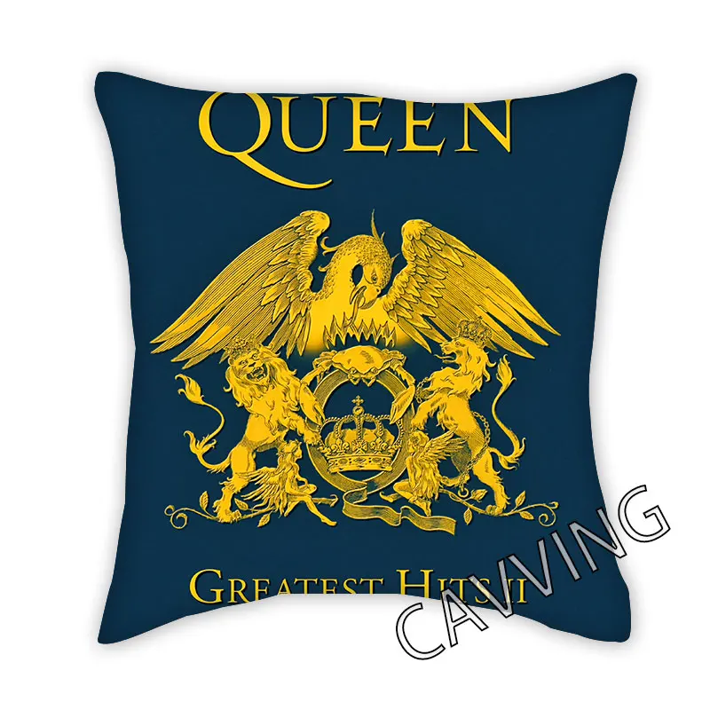 

Queen Band 3D Printed Polyester Decorative Pillowcases Throw Pillow Cover Square Zipper Cases Fans Gifts Home Decor