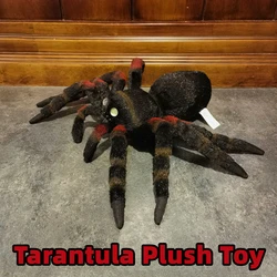 Tarantula High Fidelity Anime Cute Plushie Fire Spider Plush Toys Lifelike Animals Simulation Stuffed Doll Kawai Toy Gifts For K
