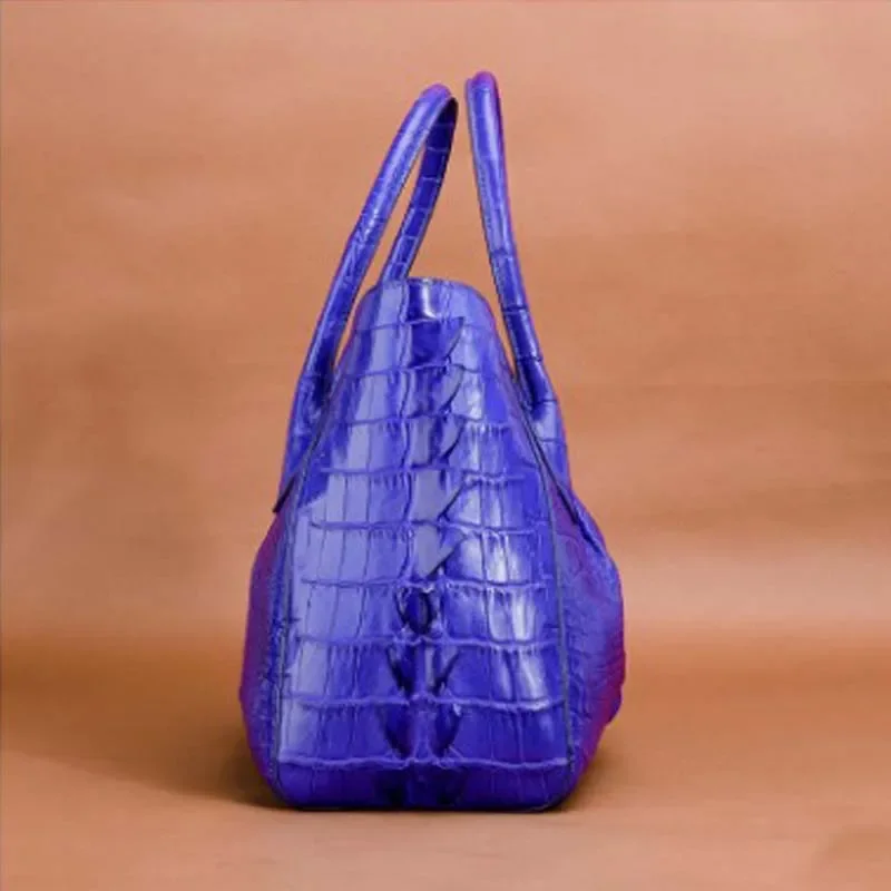 ourui new  selling crocodile bag  blue   female  handbag women handbag