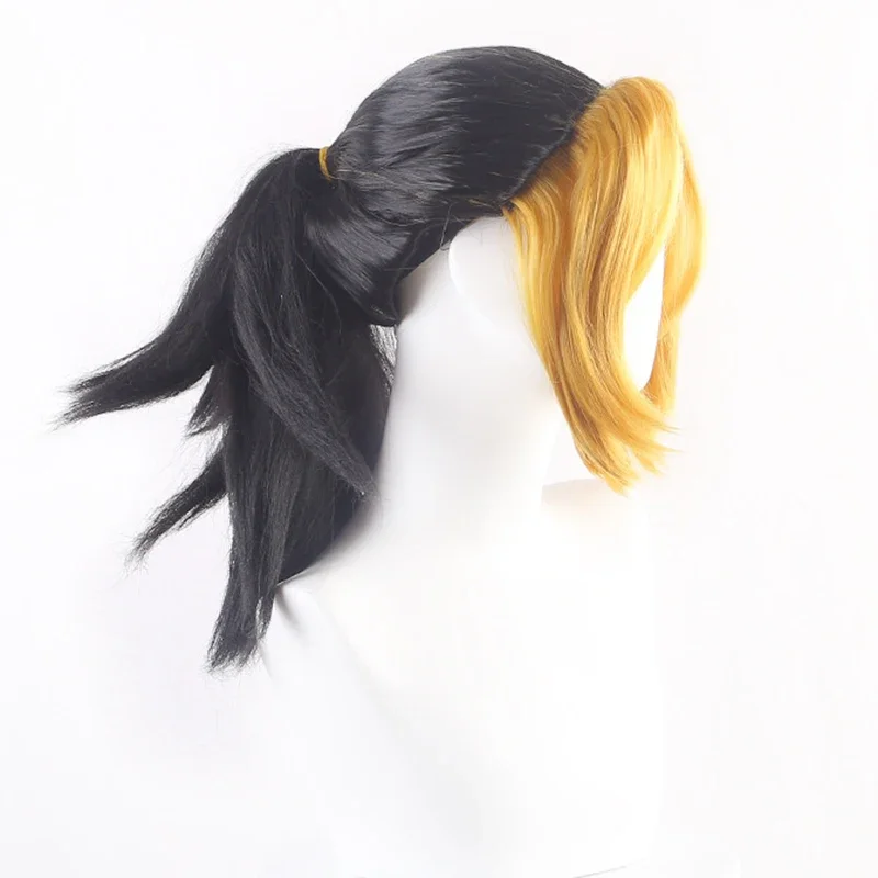 Demon Slayer Anime Cosplay parrucca Makio Kochou Shinobu gradiente viola alta coda di cavallo parrucche sintetiche resistenti al calore festa di Halloween