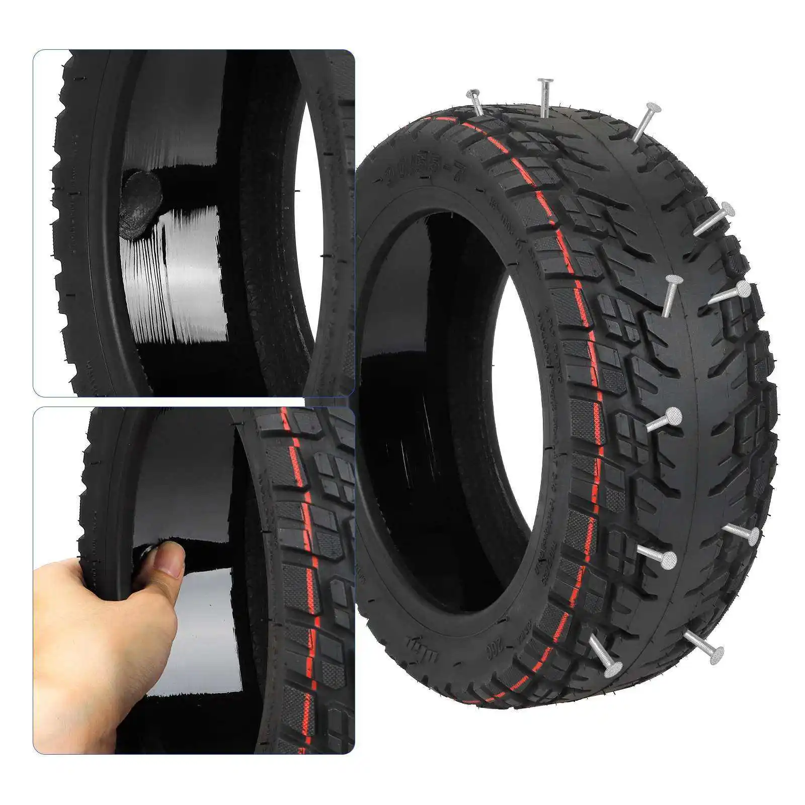 ULIP 11 Inch 90/55-7 Self-Repairing Off-Road Tubeless Tire With Goo For Segway GT1 GT2 Scooter Thickened Outer Wheel Tyre Parts