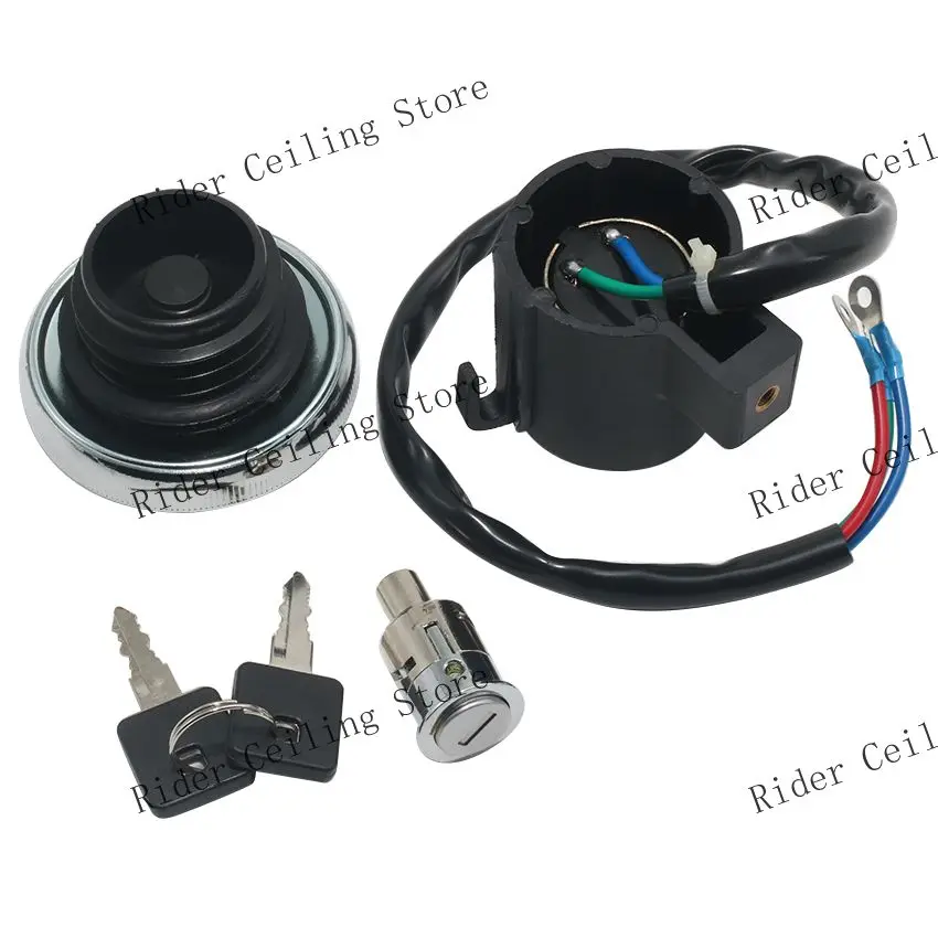 Motorcycle Ignition Switch Fuel Tank Cap Kit For Harley Davidson XL1200 XL1200C XL1200S XR1200 XR1200X XL883 XL883C XL883HUG