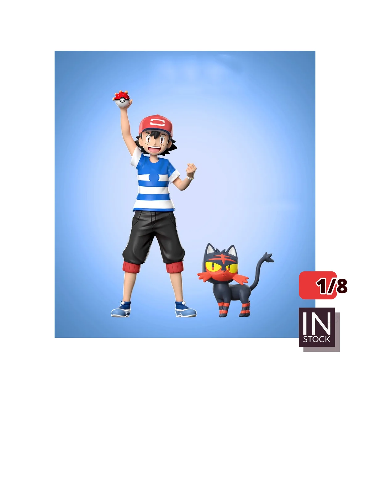 [PREORDER] 1/8 Resin Figure [STS] - Ash Ketchum & Litten