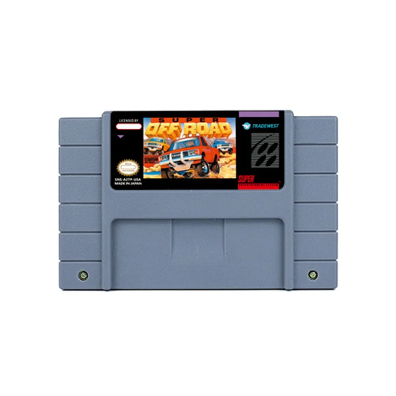 

Super Off Road Action Game for SNES 16 BitRetro Cart Children Gift