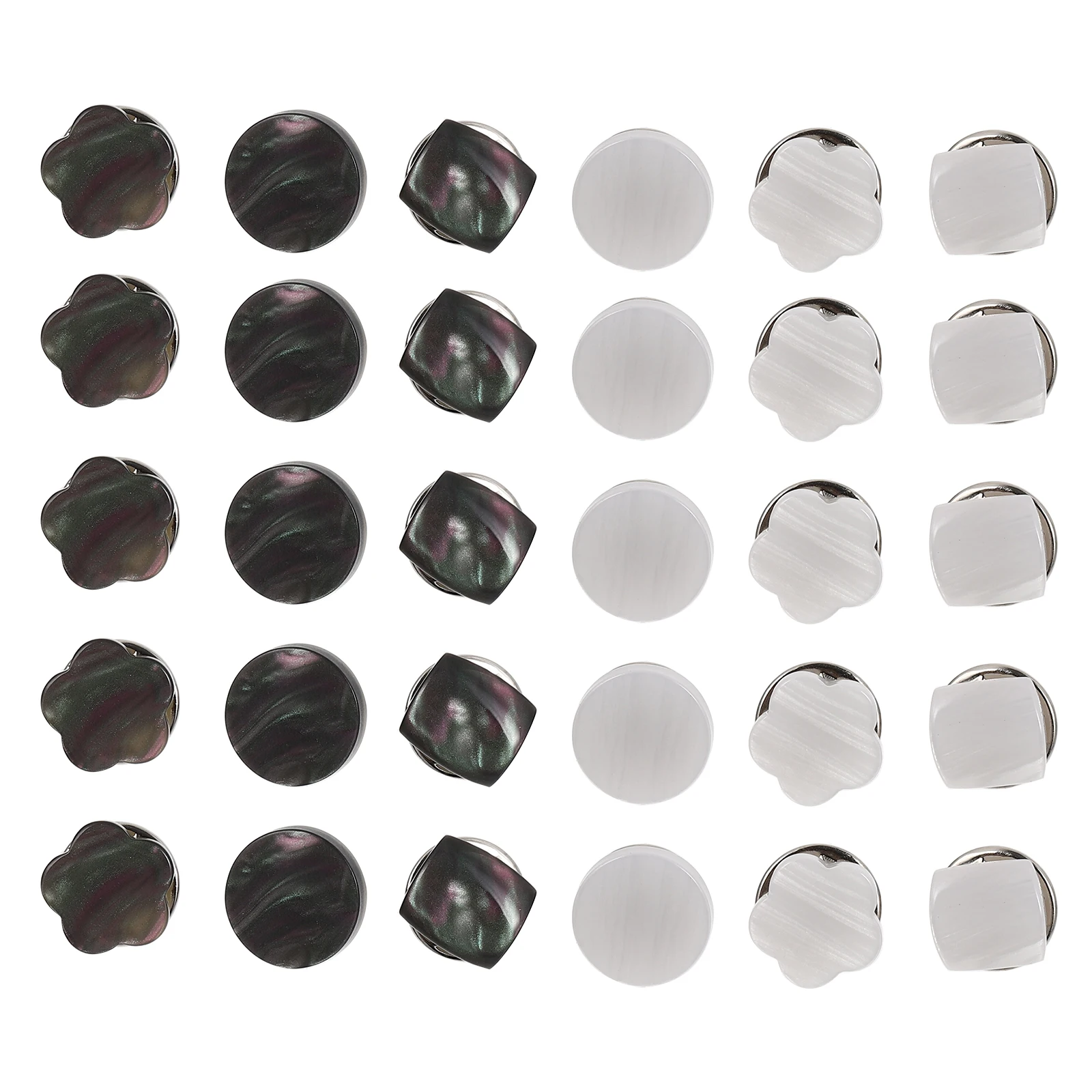 

30pcs Anti-light Buttons Clothes Sewing Snap Tie Brooches Metal Safety Corsages Lady Sweater Durable Practical Elegant Fixing