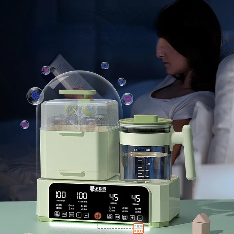 3 In 1ขวดนม Sterilizer พร้อมแห้งเครื่องอุ่นขวดนม Smart LCD หน้าจอขนาดใหญ่ Baby Sterilizer Liquid นม Conditioner