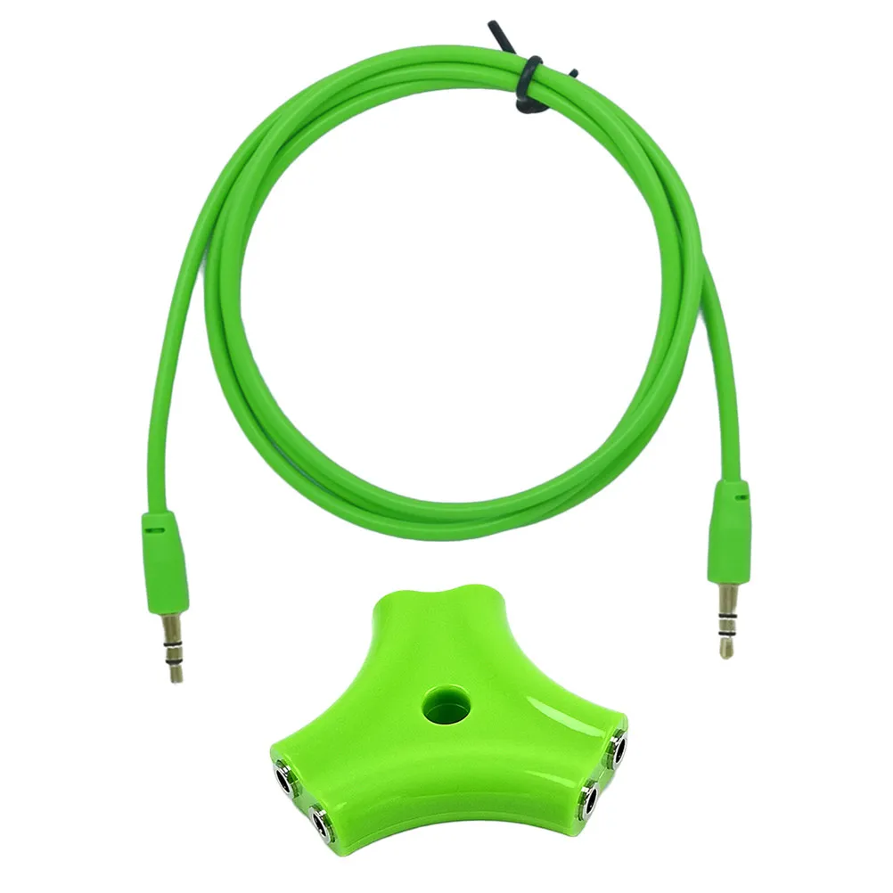 3.5mm 5 Way Headphone Splitter 1 Input to 5 Outputs Stereo Audio Splitter Compatible with All 3.5mm Devices Ideal for Friends
