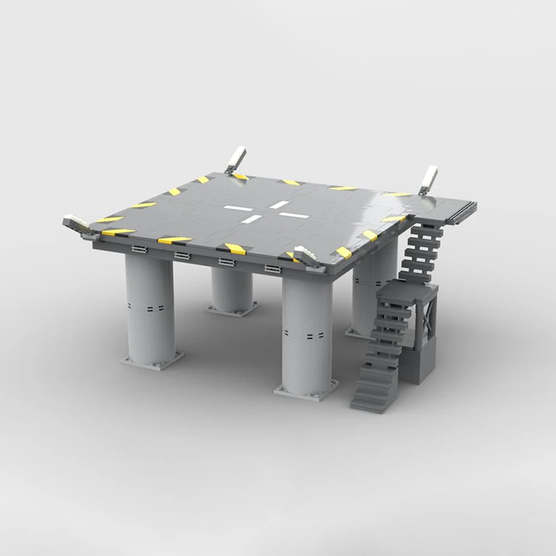 

331 шт. MOC строительные блоки фильм посадка платформа модель здания технология коллекция кирпичей дисплей игрушка Рождественский подарок