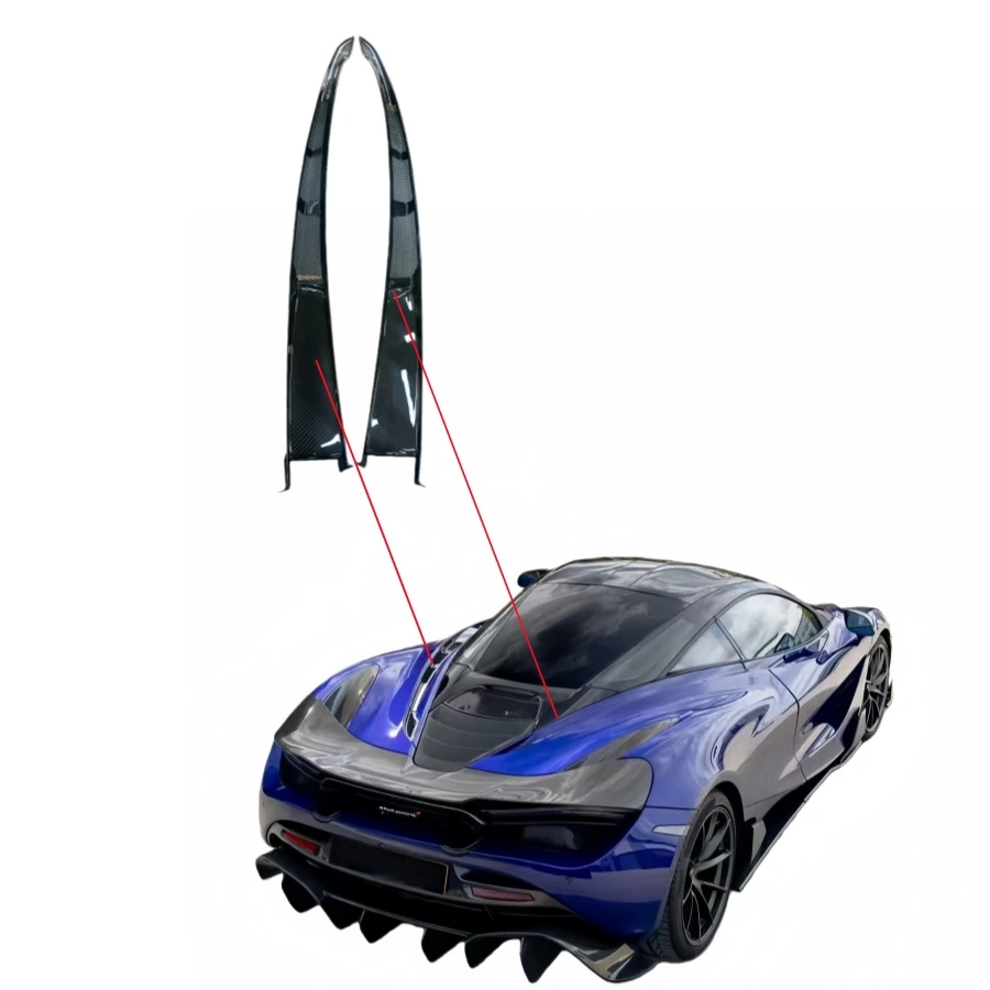 

OEM 720s Dry Carbon Fiber Rear Engine Hood air Vent Cover for mclaren 720 Rear Bonnet air Bridge