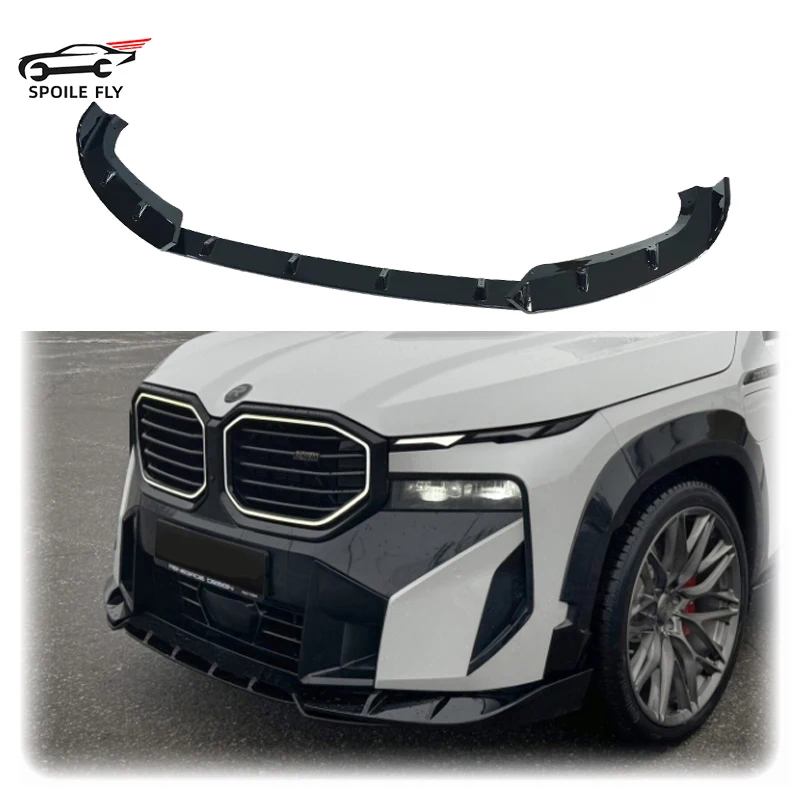 

3pcs 2023 To 2025 Up For BMW XM G09 MP Model Car Front Bumper Lip splitter Spoiler Diffuser By High Quality Gloss Black ABS