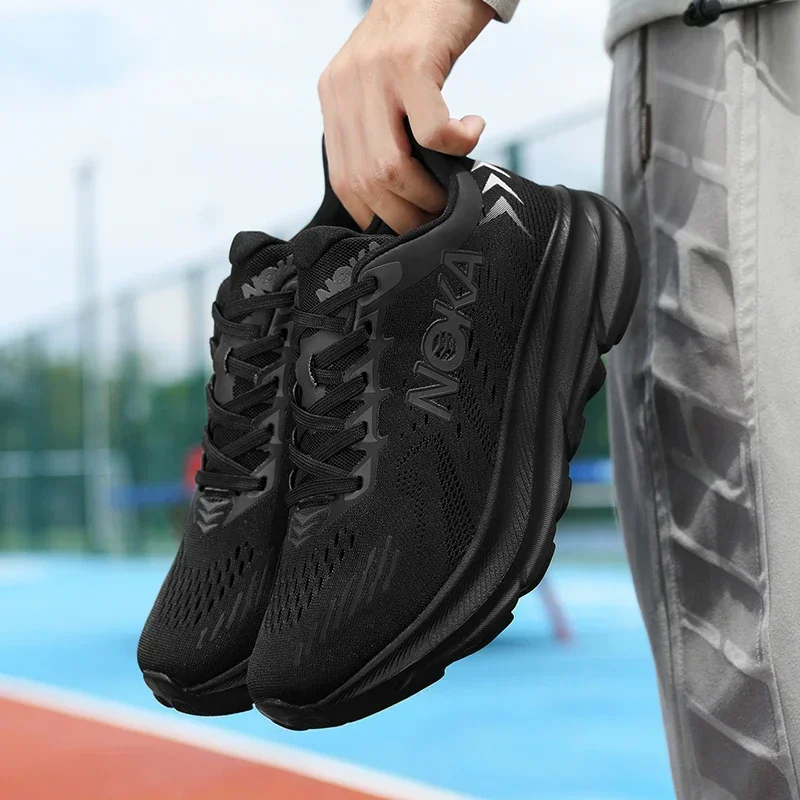 

Men Running Shoes Breathable Luxury shoes Trainer Race Outdoor Fashion Sneakers Mesh Off-road Shoes Couple Non-Slip Cushioning
