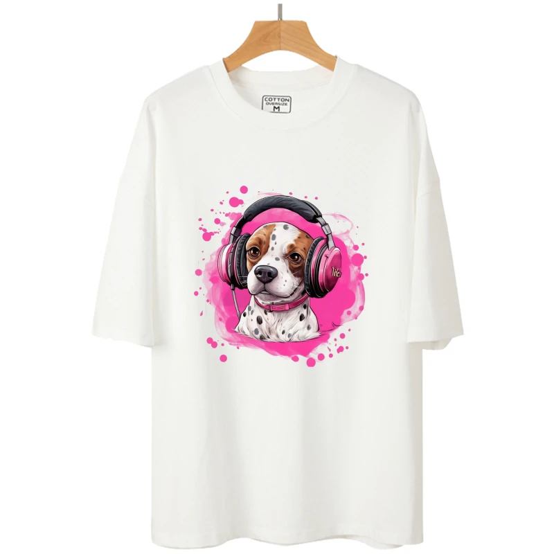24cm Fashionable and Handsome Dog with Sunglasses Cute Heat Transfer Printing Stickers Canvas Bag Shirt Ironing Vinyl Stickers view 4
