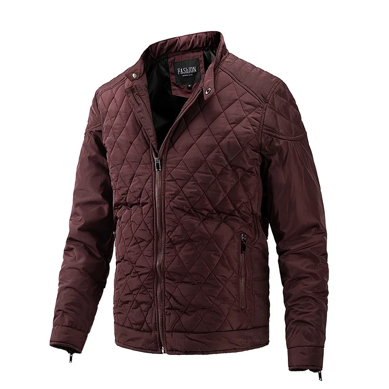 

Men's Winter Jacket Streetwear Puffer Jacket Men Solid Color Padded Coat Men Warm Parka Coat