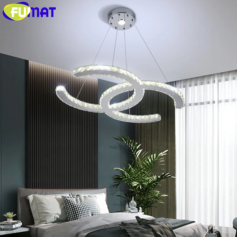 

FUMAT Crystal Chandeliers Modern Ceiling Chandelier Led Light Living Dinning Room Bedroom Villa Luxury Pendant Lamp Decorative