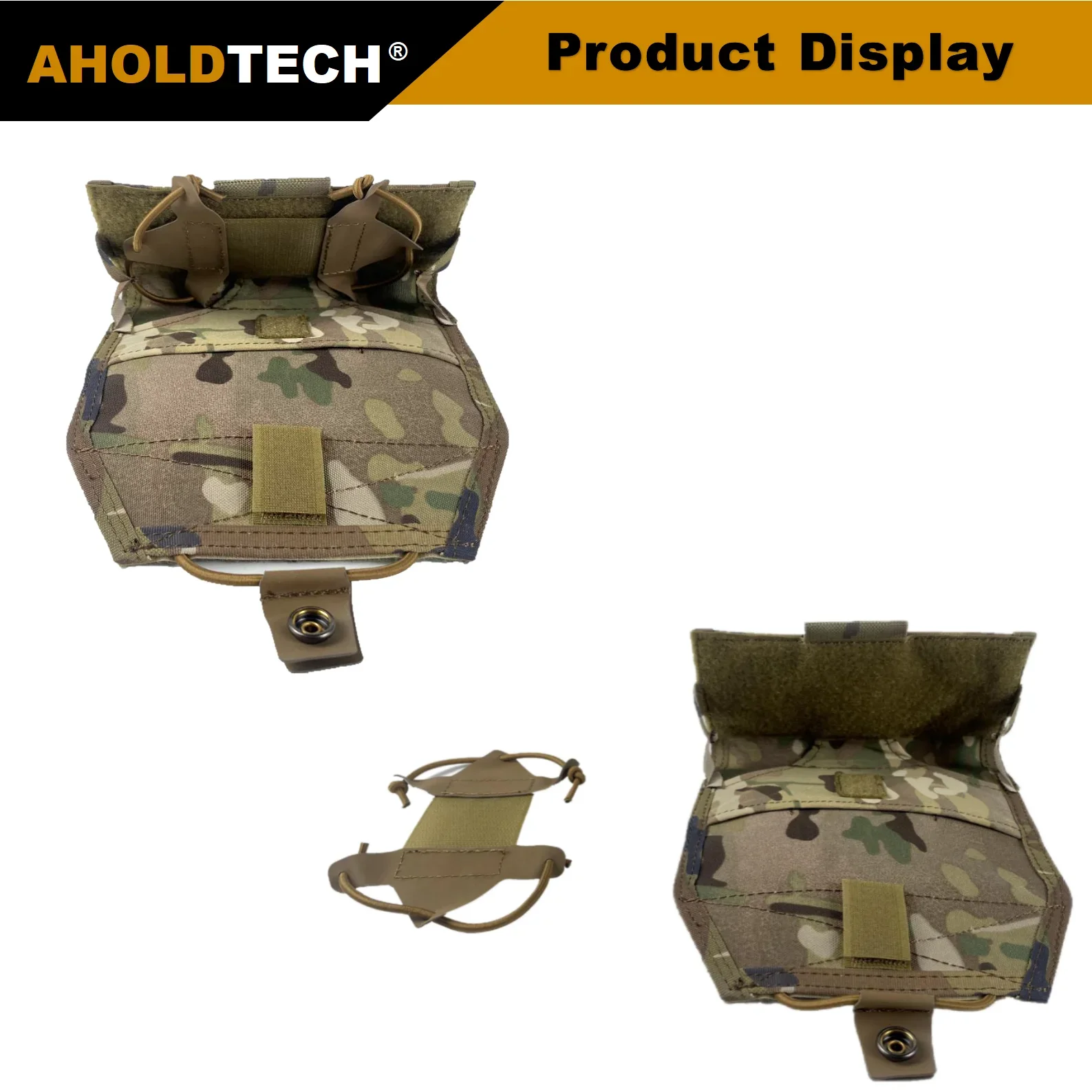 Imagem -04 - Aholdtech-tactical Mobile Holder Pouch Mapa Placa de Navegação Molle Bolsa Dobrável Transportador Tático Colete Pendurado Equipamento de Peito