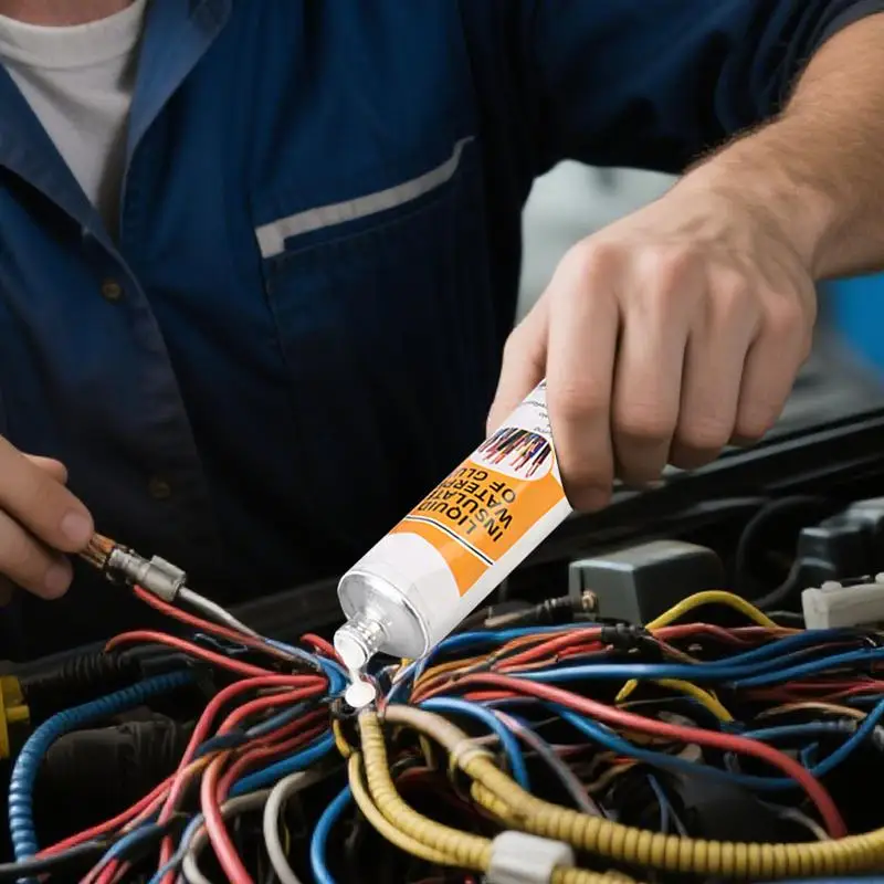 Colla per circuiti stampati 50ml Sigillante liquido isolante Colla per riparazione schermo del telefono Nastro elettrico ad alta fluidità per circuiti stampati