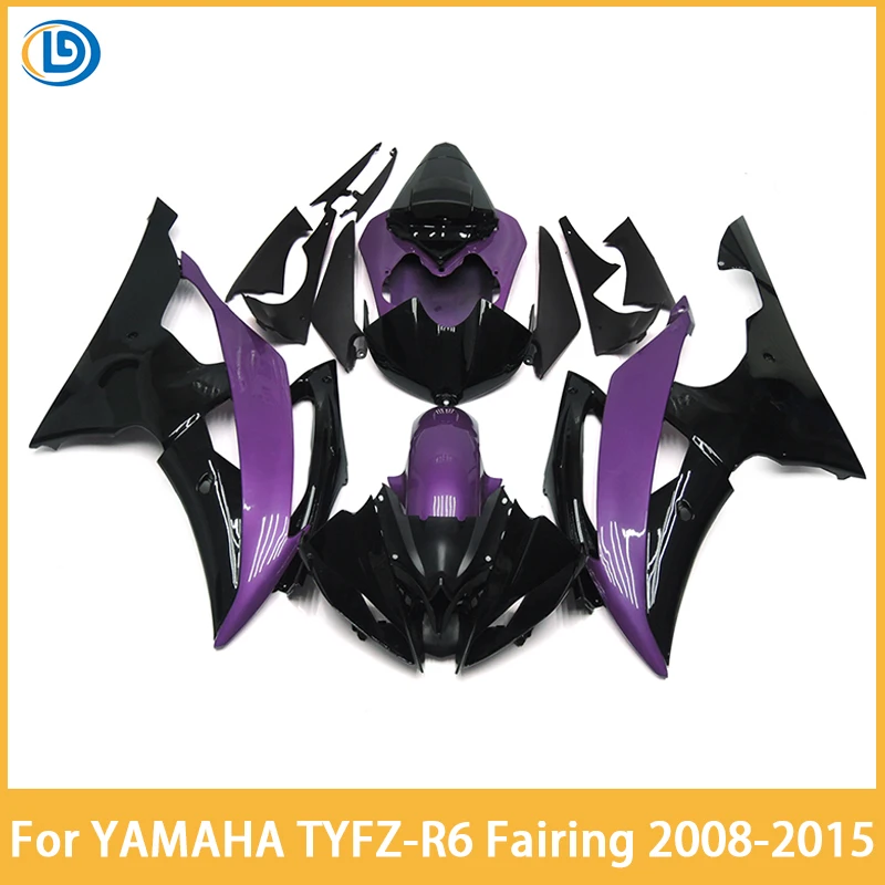 

Motorcycle Fairing Set Body Kit Plastic For Yamaha YZFR6 YZF-R6 YZF R6 2008-2015 2009 Accessories Full Bodywork purplish black