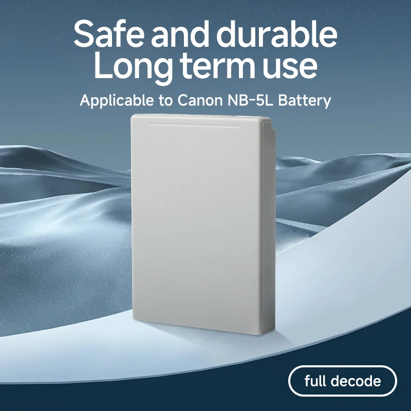 Аккумулятор NB-5L, совместимый с камерой IXUS 85 IS/95 IS/110 IS, литий-ионный аккумулятор большой емкости, долговечный, оригинальное качество