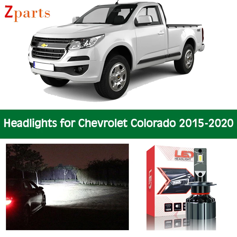 

Лампа для автомобиля Chevrolet Colorado 2015 2016 2017 2018 2019 2020 светодиодный головной светильник фары Высокая Низкая дальнего света Canbus Авто светильник ак...