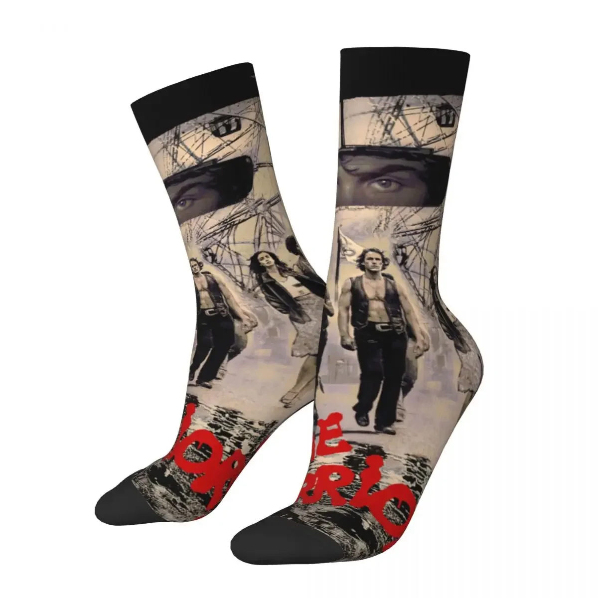 Autumn Winter Fashion Unisex The Coney Island The Warriors Socks Sweat Absorbing Middle Tube Socks