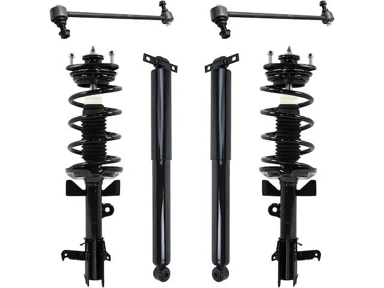 

Front and Rear Shock Strut Coil Spring Sway Bar Link Kit - Compatible with 2011 - 2012 Honda Odyssey