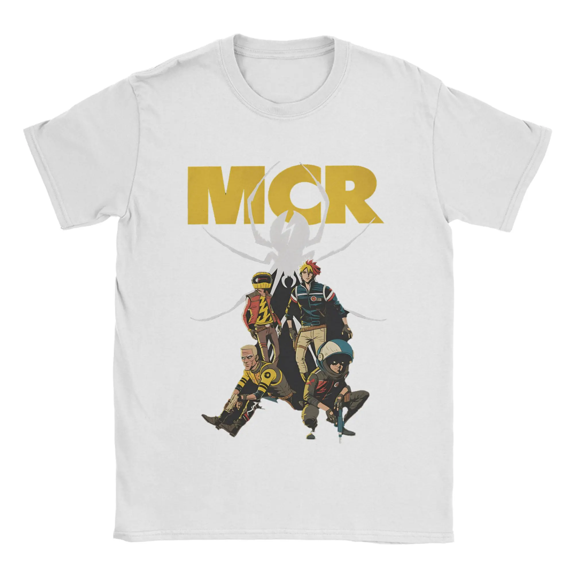 My Chemical Romance MCR Rock-Musik-T-Shirt, Sommer-Harajuku-T-Shirts für Herren, Baumwolle, Rundhalsausschnitt, Übergröße 5XL, Oberteile, T-Shirts, Kurzarm-Tops. – Detail 3