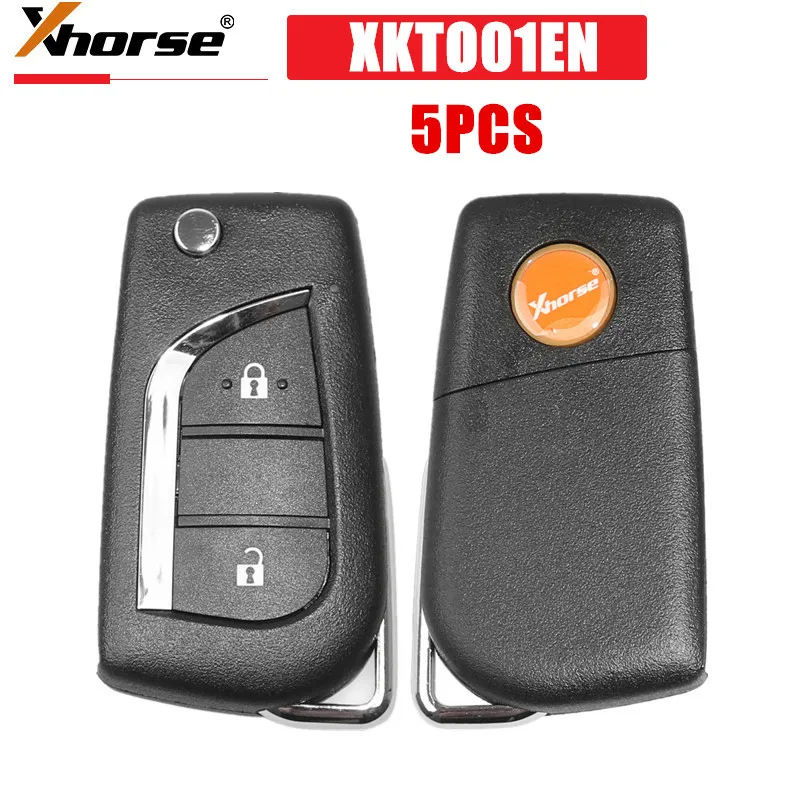 

5PCS/LOT XHORSE XKTO01EN Universal Remote Key for Toyota 2 Buttons for VVDI Key Tool and VVDI2 ( English Version)