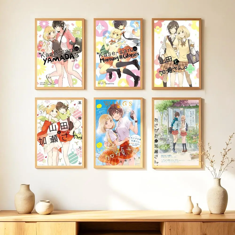 Anime K-Kase-san and M-Morning G-Glories Poster HD Poster Warm Home Decoration Suitable for Bedroom and Living Room Gifts Giving