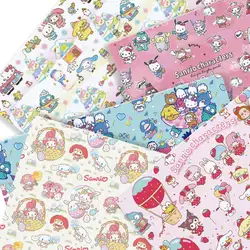 Hello Kitty 140x50CM Cartoon Polyester cotton fabric Patchwork Tissue Kid Home Textile Sewing Doll Dress Curtain cotton Fabric