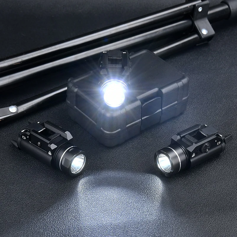 Tactics Metal T-HL Hanging Flashlight Pistol Strobe 800 Lumen White LED Hunting Weapon High Power Accessories Fit 20mm Rail