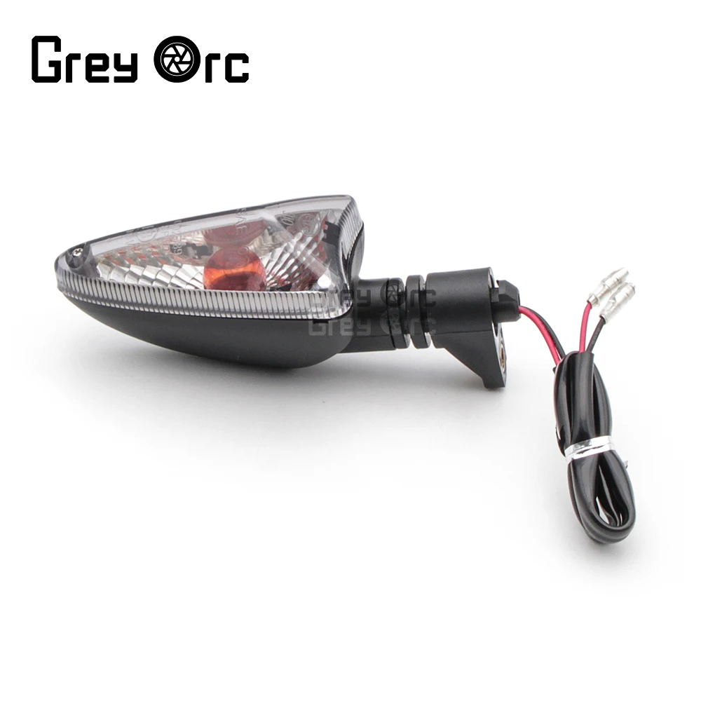 Luz indicadora de señal de giro, lente transparente para Triumph Daytona 675, 675r, 2011, 2012, 2013, 2014, 2015, Tiger 800, 1050, Aprilia, 1 par