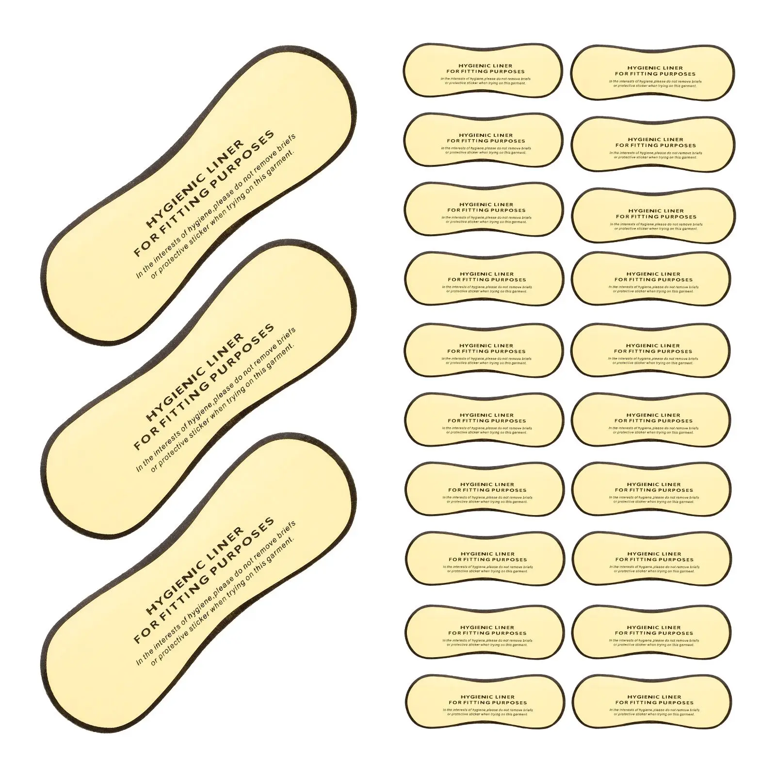 30 Pcs Swimsuit Sanitary Patch Adhesive Liner Stickers Protective Decal Lingerie Labels Warning Tags Traffic Safety Signs