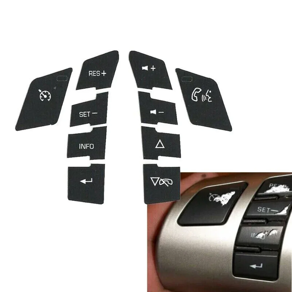 For Chevrolet For Malibu For Corvette C6 Button Repair Decals 1 Set ABS Brand New High Quality Car Accessories