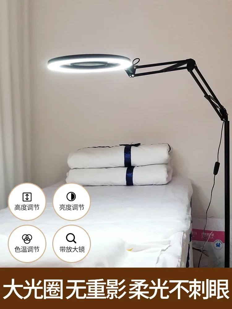 Beauty floorlamp embroidery lamp semi-permanent cold light shadowlessfaceторшернапольная лампа플로어 램프 مصباح ارضي  lámpara de pie