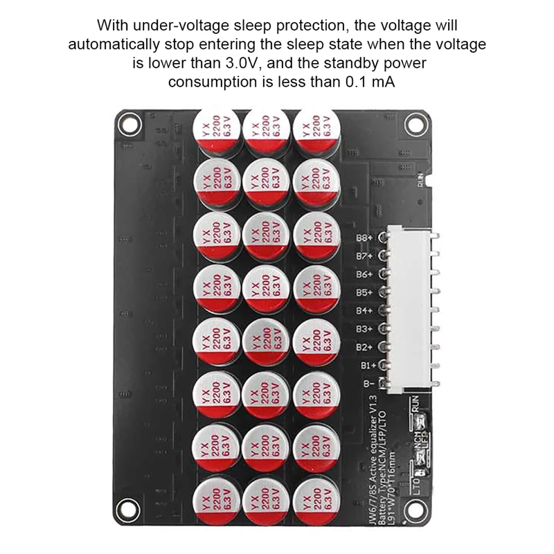 2 sztuki wyważacz całej grupy 8S 5A aktywny akumulator Lipo Lipo Lifepo4 korektor energii kondensator BMS