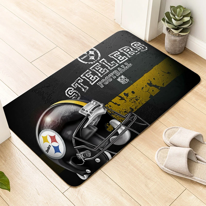 

Interior Entrance Mat D-Steelers Living Room Rug Entrance Door Doormat Home Decor Items Slip-resistant Balcony Corridor Carpet