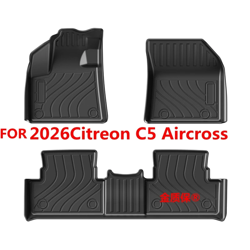Use for 2026 Citreon C5 Aircross car carpet AllWeather floor Mat Full Set Fit For Citreon C5 Aircross waterproof carfloor mat