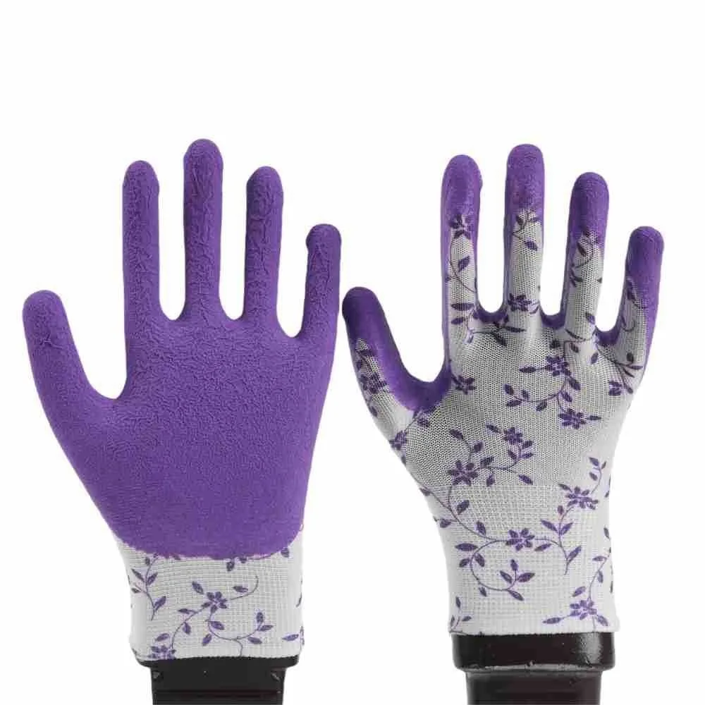 

3Pairs Breathable Gardening Gloves Comfortable Lightweight Latex Foam Gloves Non-slip Wear-resistant Working Glove For Women