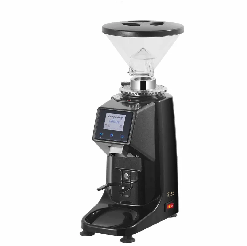 Professional Italy-Imported Electric Espresso Coffee Grinder Stainless Steel Conical Blade Bean Mill Machine