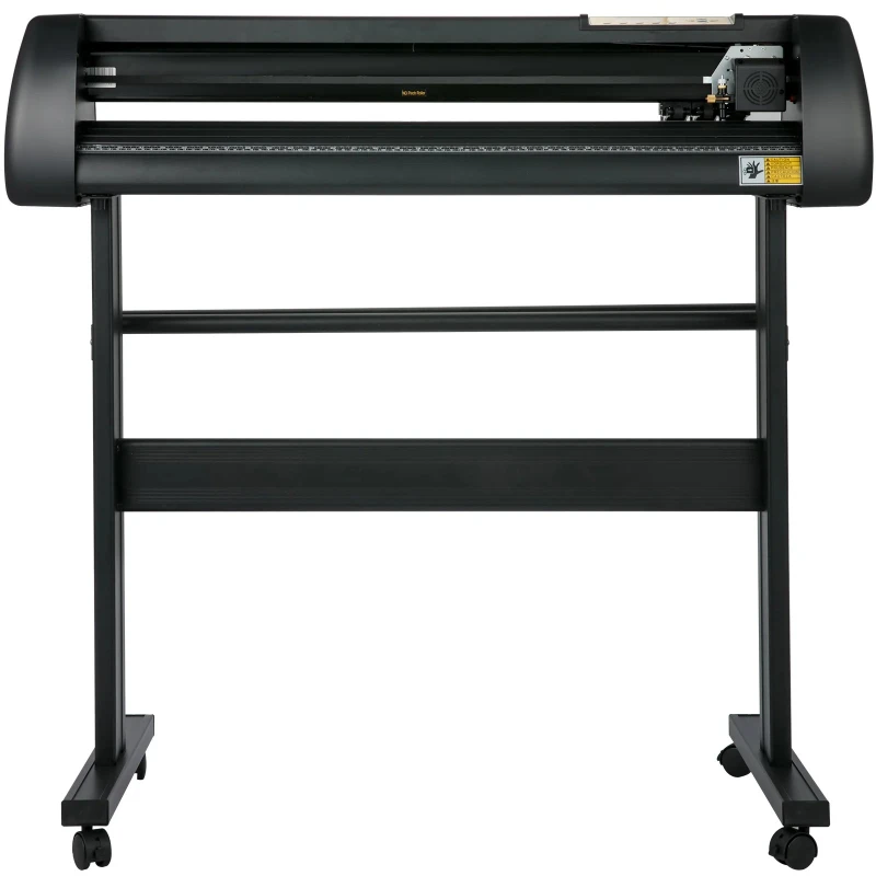 28-34 Inch Vinyl Cutter Machine W/ Floor Stand Vinly Sign Cutting Plotter Starter Kits Software Adjustable Force  Speed