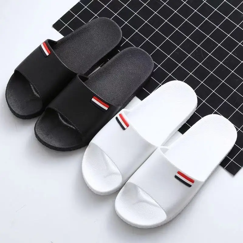 Men's and Women's Home Casual Slippers Hotel Bathroom Pool Non-Slip Sandals Indoor Shoes Summer Flag Design