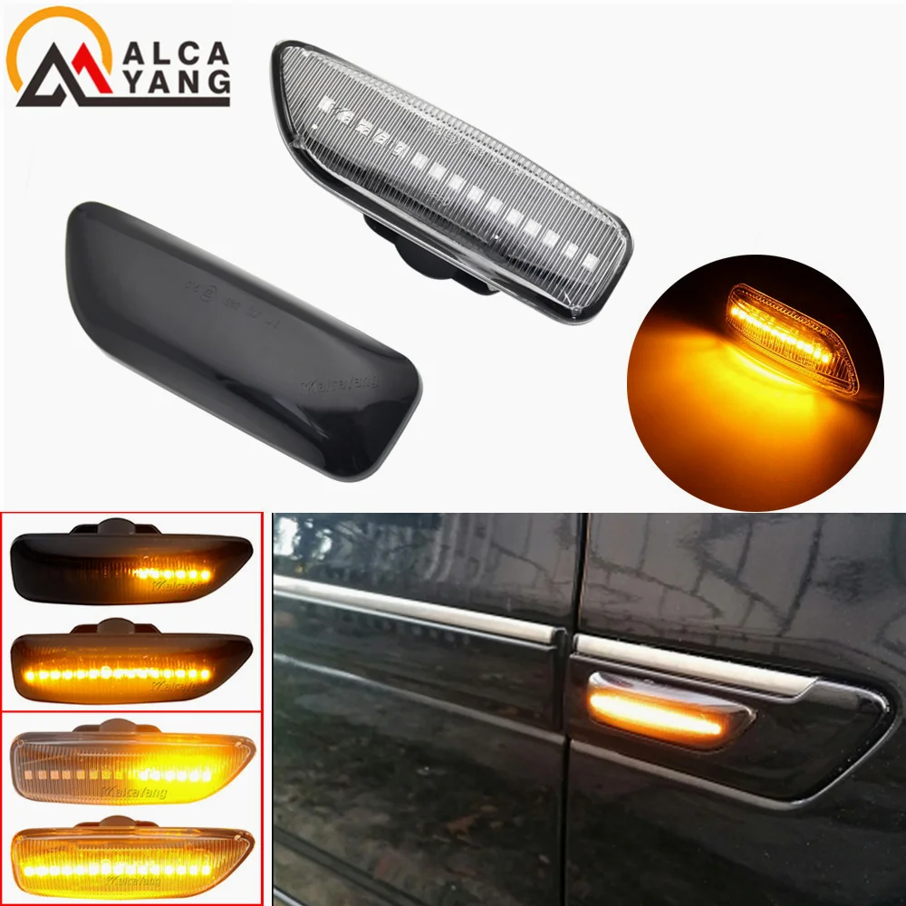 Side Marker Blinker Turn Signal Light For Volvo XC90 S80 XC70 V70 S60 2001-2009 30722641 Car Dynamic Amber LED Blinker Lamp