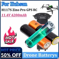 11.4V 4200mAh Drone Battery for Hubsan H117S Zino Pro GPS RC Quadcopter Spare Parts Battery for RC FPV Racing Camera Drones