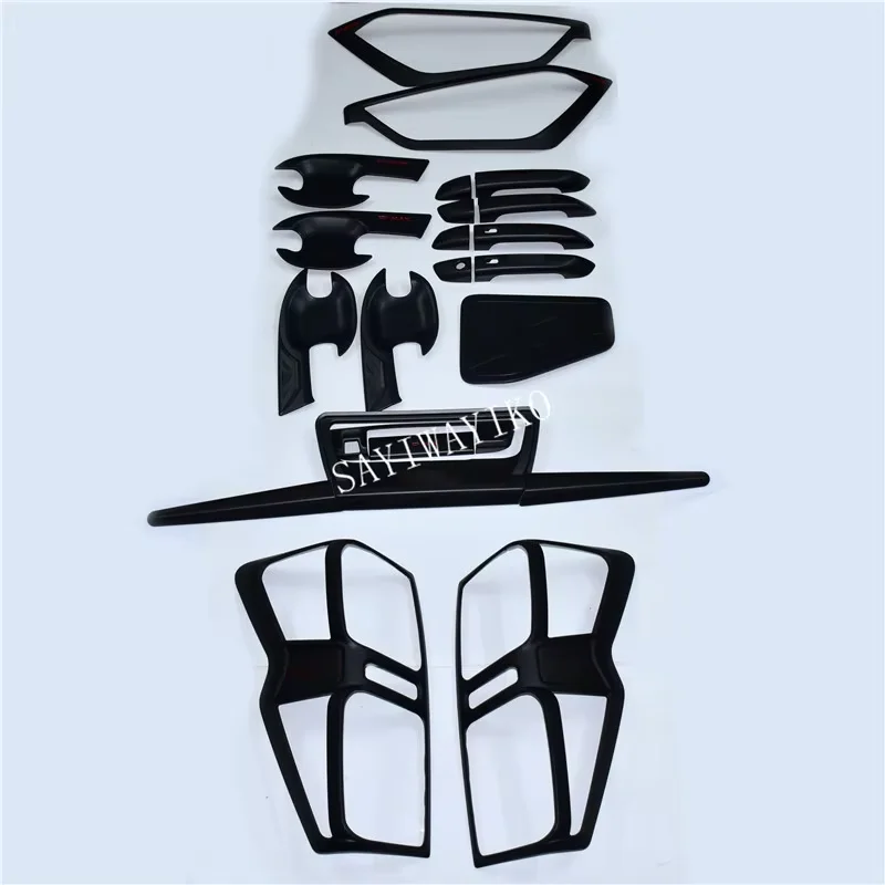 

Декоративные накладки на передние и задние фонари, крышки фар, крышки багажника, крышки бака, подходят для Isuzu D-Max DMAX 2020 года.