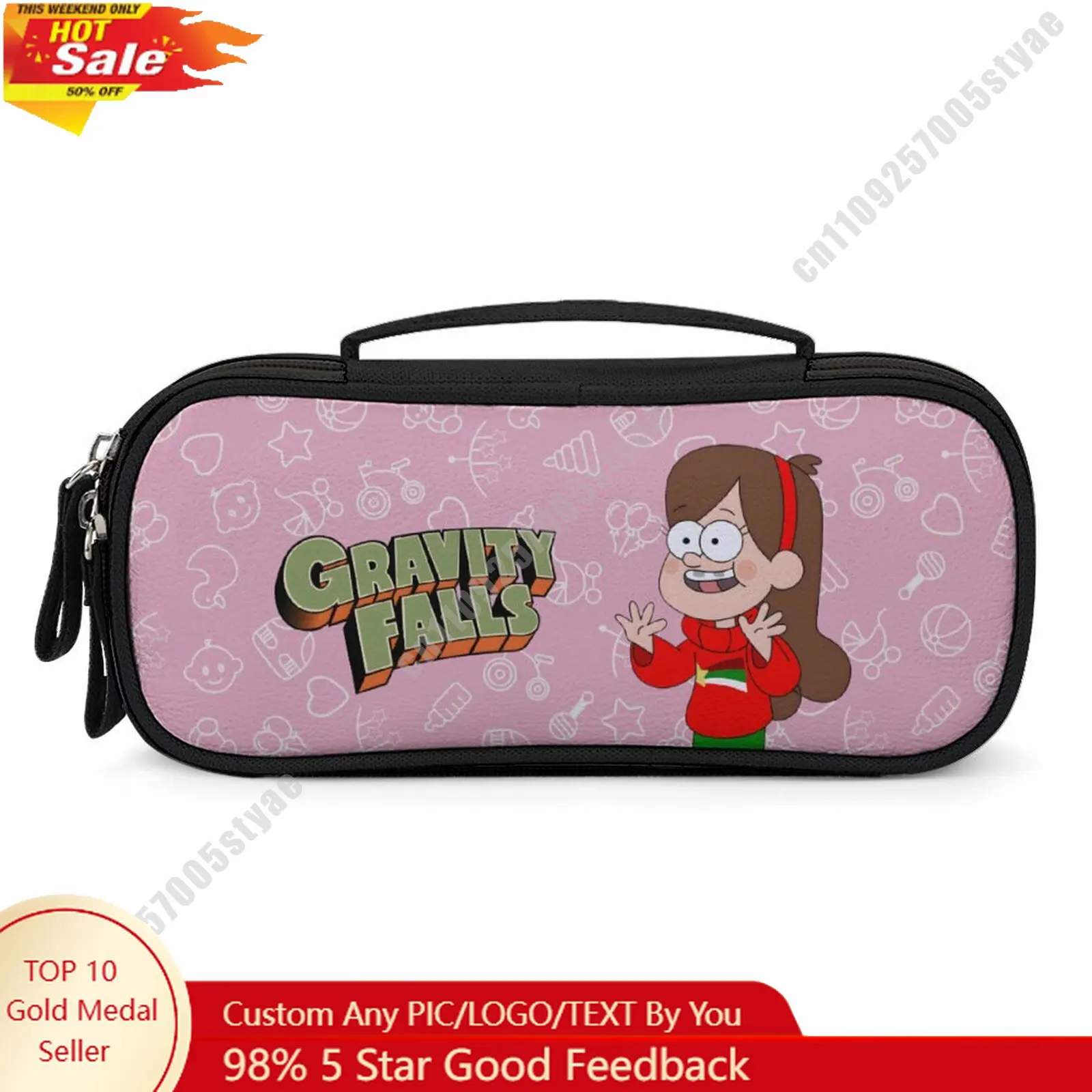 

Mabel Pines Pencil Case Disney Cartoon Character Customized Design Personalized Creation Holiday Gift Cosmetic Bag Cosplay